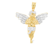 Load image into Gallery viewer, 10k Yellow Gold Praying Angel Pendant