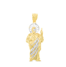 Load image into Gallery viewer, 10k Yellow Gold Saint Jude Religious Pendant
