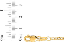 Load image into Gallery viewer, 14k Yellow Gold or White Gold 2.6mm Diamond Cut Cable Chain Necklace