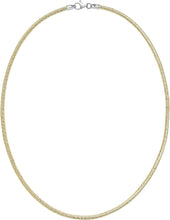 Load image into Gallery viewer, Italian 14k Gold Over 925 Silver 3mm Sparkle Snake Chain Necklace, 16 Inch, 18" or 20"