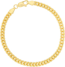 Load image into Gallery viewer, 10k Yellow Gold 2mm Lite Franco Chain Link Bracelet or Anklet
