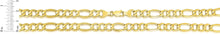 Load image into Gallery viewer, 10k Yellow Gold 9.5mm Lite Figaro Chain Link Necklace