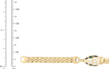 Load image into Gallery viewer, 14k Yellow Gold 7mm Serpent Enamel Miami Cuban Link Bracelet, 7.5 Inch