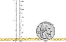 Load image into Gallery viewer, 14k Yellow Gold 3.3mm Cable Charm Link Bracelet, 7 Inch