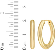 Load image into Gallery viewer, 14k Yellow Gold 21mm Round Hoop Earrings