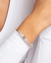 Load image into Gallery viewer, 14k Tri-Color Gold 7.3mm Tri-Tone Polished Layered Bangle Bracelet, 7 Inch