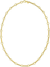 Load image into Gallery viewer, Italian 14k Yellow Gold 6.1mm Long Bar Link Chain Necklace, 18 Inch