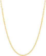 Load image into Gallery viewer, 18k Yellow Gold Diamond Cut Cable Chain Necklace