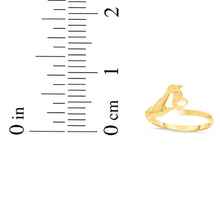 Load image into Gallery viewer, 10k Yellow Gold 8mm Heart In Hand Filigree Ring