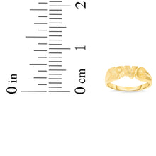 Load image into Gallery viewer, 10k Yellow Gold 6mm High Polished Love Filigree Ring
