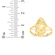 Load image into Gallery viewer, 10k Yellow Gold 16.9mm Small Openwork Filigree Ring