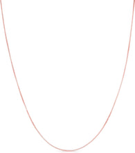 Load image into Gallery viewer, 14k Yellow Gold or White Gold or Rose Gold 0.45mm Solid Box Chain Link Necklace