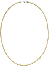 Load image into Gallery viewer, Italian 14k Gold Over 925 Silver 2.4mm Sparkle Snake Chain Necklace, 16 Inch, 18" or 20"