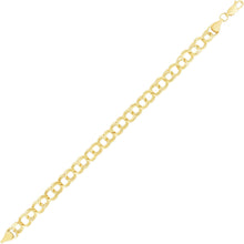 Load image into Gallery viewer, 14k Yellow Gold 7mm Medium Double Chino Link Charm Bracelet, 7 Inch or 8 Inch