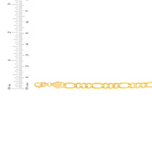 Load image into Gallery viewer, 10k Yellow Gold 6.3mm Solid Clasic Figaro Bracelet or Anklet