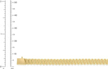 Load image into Gallery viewer, 14k Yellow Gold 7mm Rib Link Bracelet, 7 Inch