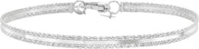 Load image into Gallery viewer, 14k White Gold 3.6mm Sparkle Spring Bangle Bracelet, Adjustable 7 Inch-8"