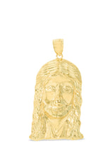 Load image into Gallery viewer, 10k Yellow Gold Face of Jesus Christ Religious Pendant
