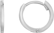 Load image into Gallery viewer, 14k White Gold 11mm Thin Polished Huggie Earrings