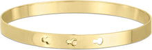Load image into Gallery viewer, 14k Yellow Gold 6mm Solid Shiny High Polish Keyhole Bangle Adjustable Bracelet 7" - 7.5" - 8 Inch