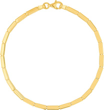 Load image into Gallery viewer, 14k Yellow Gold 2.5mm Brick Link Bracelet, 7.25 Inch