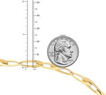 Load image into Gallery viewer, Italian 14k Yellow Gold 5.4mm Oval Disc Link Bracelet, 7.5 Inch