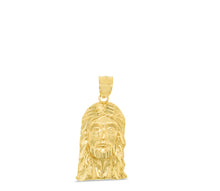 Load image into Gallery viewer, 10k Yellow Gold Face of Jesus Christ Religious Pendant