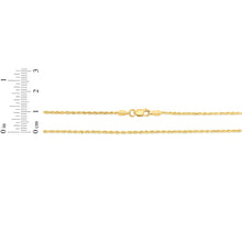 Load image into Gallery viewer, 14k Yellow Gold or White Gold 1.5mm Lite Spiral Rope Chain Necklace