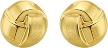 Load image into Gallery viewer, 14k Yellow Gold Knot Stud Earrings
