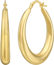 Load image into Gallery viewer, 14k Yellow Gold 26mm Classic Round Hoop Earrings