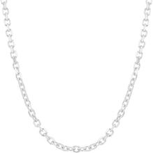 Load image into Gallery viewer, 18k White Gold Diamond Cut Cable Chain Necklace