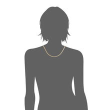 Load image into Gallery viewer, 10k Yellow Gold 2mm Lite Franco Chain Link Necklace