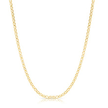 Load image into Gallery viewer, 10k Yellow Gold 4mm Solid Mariner Link Chain Necklace