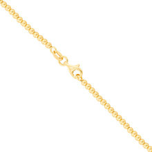 Load image into Gallery viewer, 14k Yellow Gold Graduated Shiny High Polish Bead Chain Necklace 16" - 17" - 18 Inch
