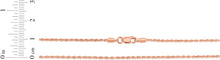 Load image into Gallery viewer, 14k Rose Gold 1.6mm Solid Rope Chain Diamond Cut Necklace