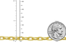 Load image into Gallery viewer, 14k Yellow Gold Oversized Charm Lock 5mm Rolo Link Bracelet, 7 Inch