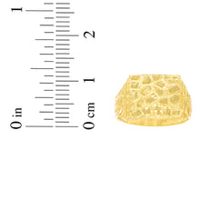 Load image into Gallery viewer, 10k Yellow Gold 17mm Solid Square Nugget Ring