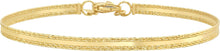 Load image into Gallery viewer, 14k White Gold 3.6mm Sparkle Spring Bangle Bracelet, Adjustable 7 Inch-8"
