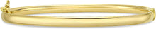 Load image into Gallery viewer, Italian 14k Yellow Gold 2.1mm Stackable Curved Bangle Bracelet, 7.5 Inch