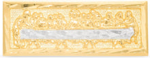 Load image into Gallery viewer, 10k Yellow Gold 9.1mm Last Supper Rectangle Two-Tone Ring, Sizes 4-10