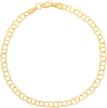 Load image into Gallery viewer, 14k Yellow Gold 5.5mm Solid Double Chino Link Charm Bracelet, 7 Inch or 8 Inch