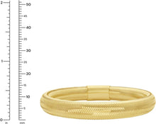 Load image into Gallery viewer, 14k Yellow Gold Stretch Mesh Slip-On Bracelet