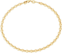 Load image into Gallery viewer, Italian 14k Yellow Gold 3mm Alternating Bead Link Bracelet, 7 Inch
