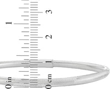 Load image into Gallery viewer, Italian 14k White Gold 3.4mm Stretch Mesh Slip-On Bracelet