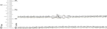 Load image into Gallery viewer, 14k White Gold 2.5mm Solid Rope Chain Diamond Cut Necklace