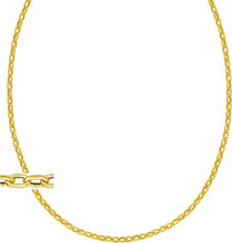 Load image into Gallery viewer, 14k Yellow Gold 3.3mm Cable Charm Link Chain Necklace, 18 Inch