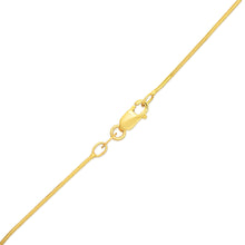 Load image into Gallery viewer, 14k Yellow Gold or White Gold 0.90mm Solid Round Snake Chain Necklace, 16", 18", 20", or 24 Inch