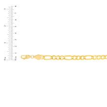 Load image into Gallery viewer, 10k Yellow Gold 8mm Solid Clasic Figaro Necklace