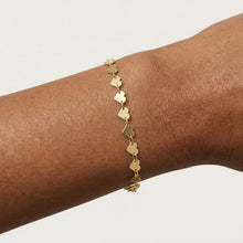 Load image into Gallery viewer, 14k Yellow Gold 5mm Polished Heart Link Bracelet, 7 Inch