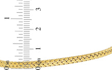Load image into Gallery viewer, 14k Yellow Gold or White Gold or Rose Gold 3.4mm Slim Weaved Bangle Bracelet, 7.25 Inch